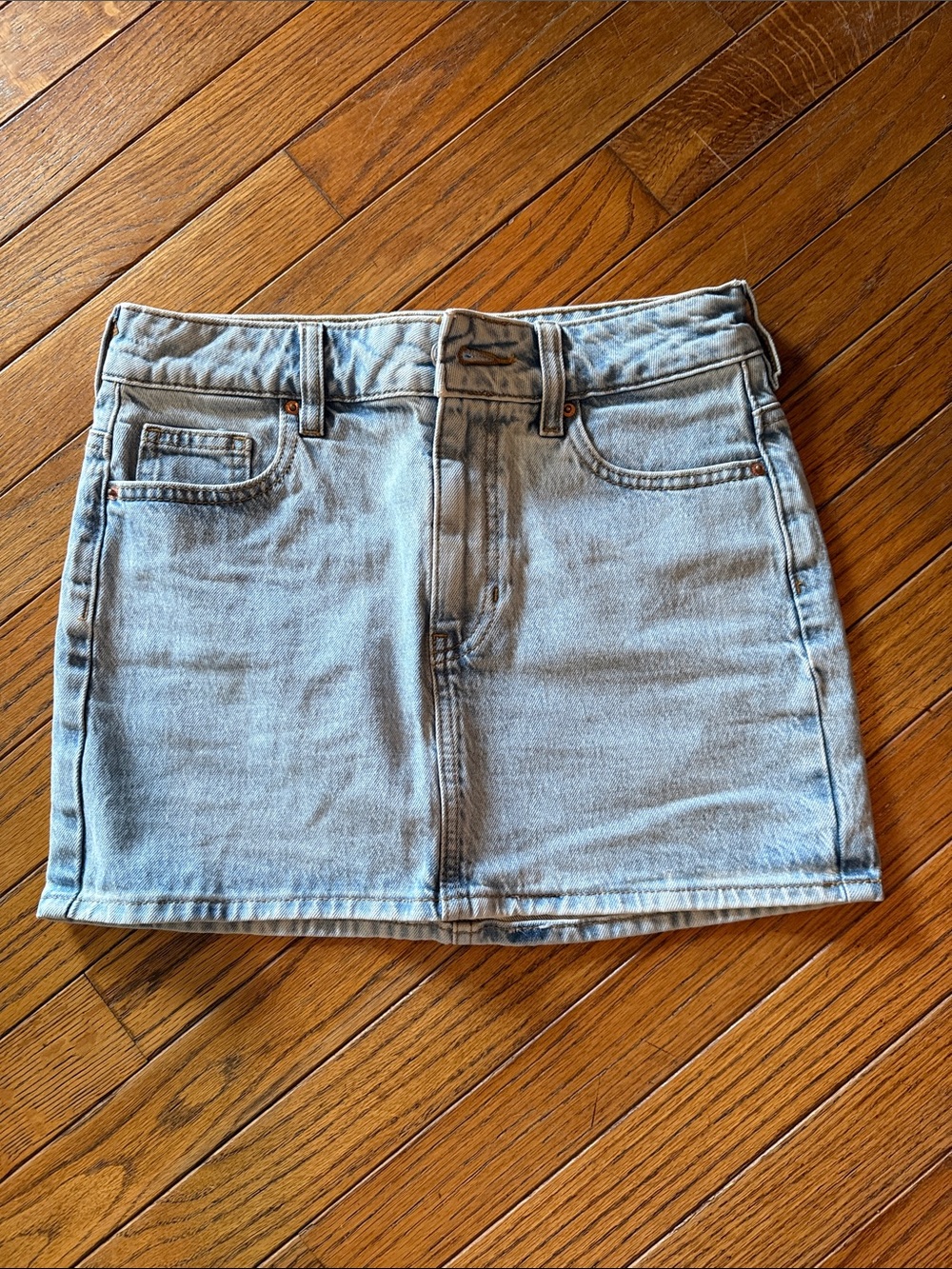 PacSun Light Blue Denim Mini Skirt